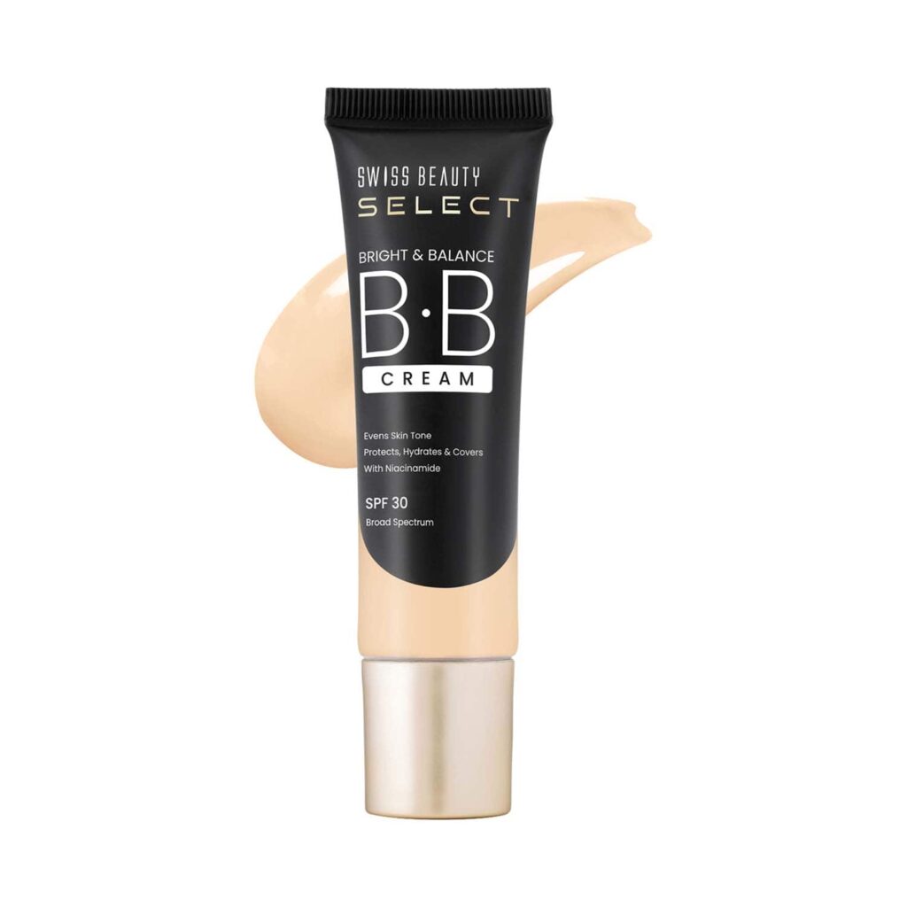 Swiss Beauty Select Bright & Balance Multifunctional BB Cream with SPF 30 - Radiant Honey (30 g) - Swiss Beauty