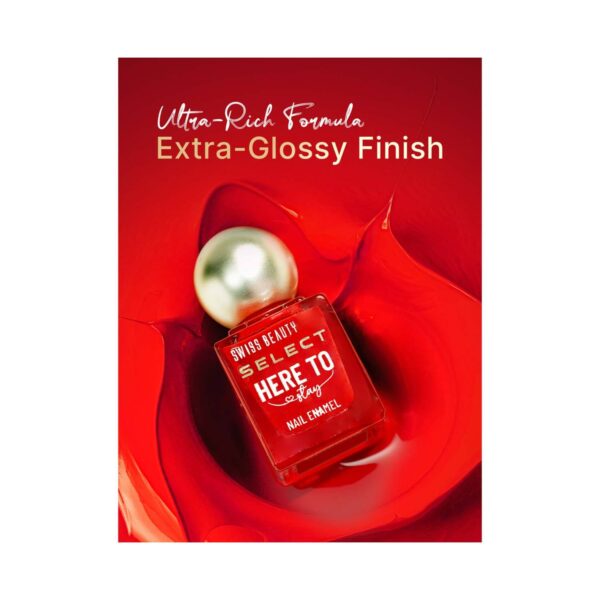 Swiss Beauty Select Here To Stay Nail Enamel - Chunky Emerald (12 ml) - Swiss Beauty