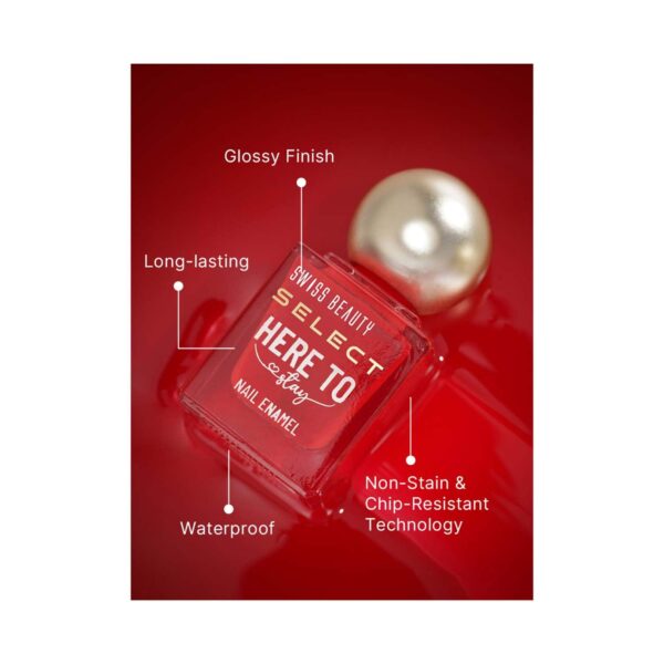 Swiss Beauty Select Here To Stay Nail Enamel - Chunky Emerald (12 ml) - Swiss Beauty