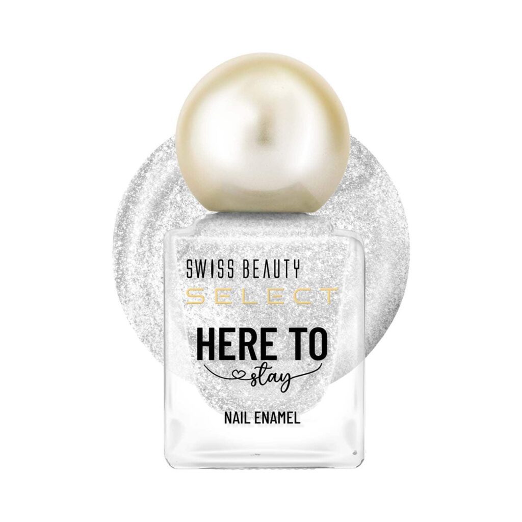 Swiss Beauty Select Here To Stay Nail Enamel - Chunky Silver (12 ml) - Swiss Beauty
