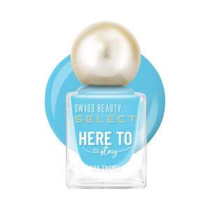 Swiss Beauty Select Here To Stay Nail Enamel - Ibiza Blue (12 ml) - Swiss Beauty