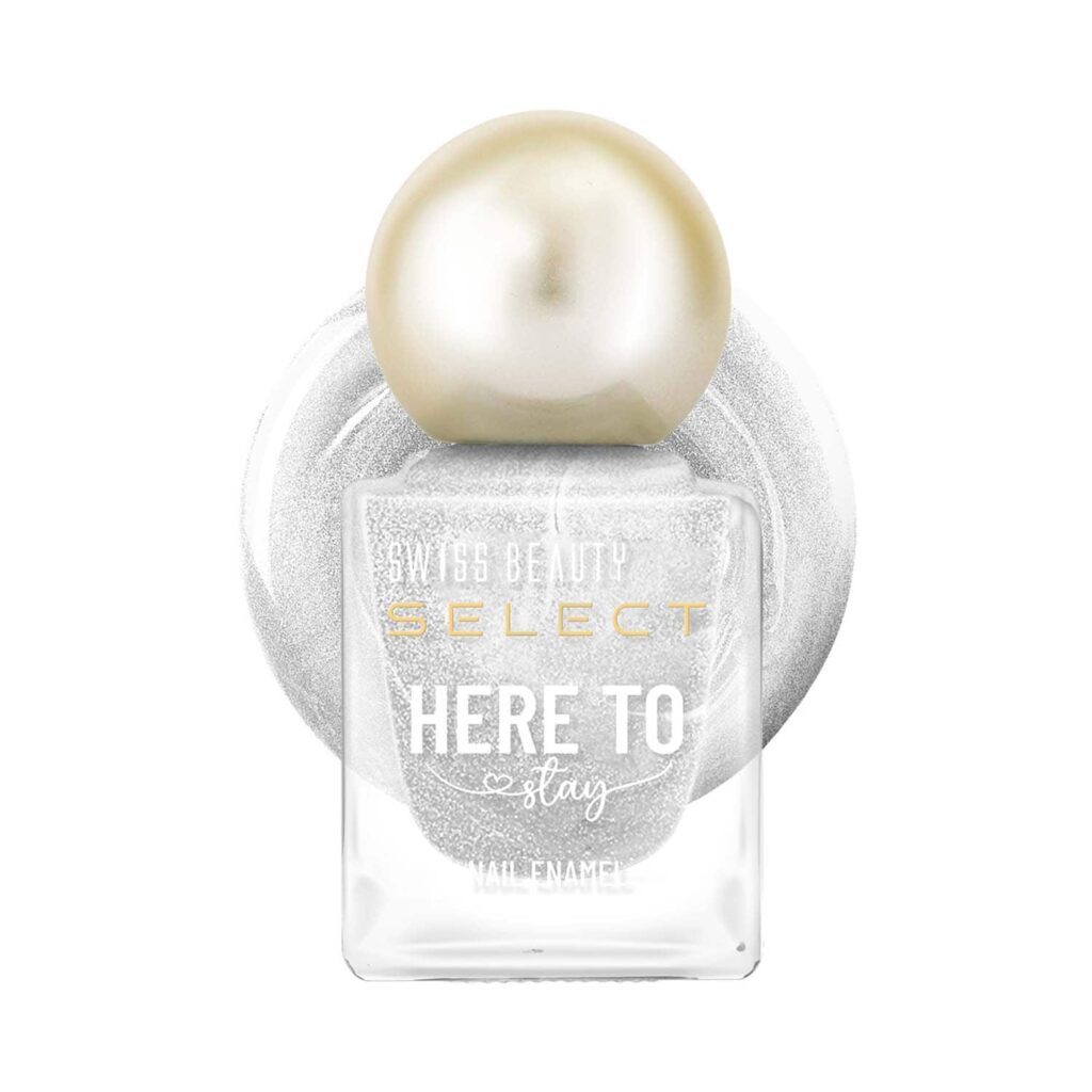 Swiss Beauty Select Here To Stay Nail Enamel - Metallic Silver (12 ml) - Swiss Beauty