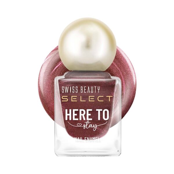 Swiss Beauty Select Here To Stay Nail Enamel - Shimmy Brown (12 ml) - Swiss Beauty