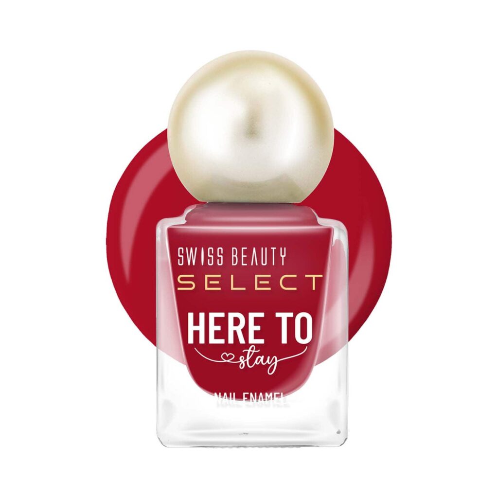 Swiss Beauty Select Here To Stay Nail Enamel - Spicy Cherry (12 ml) - Swiss Beauty