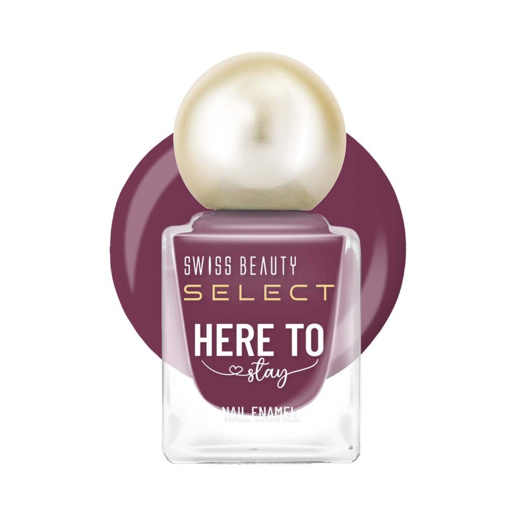 Swiss Beauty Select Here To Stay Nail Enamel - Warm Pink (12 ml) - Swiss Beauty