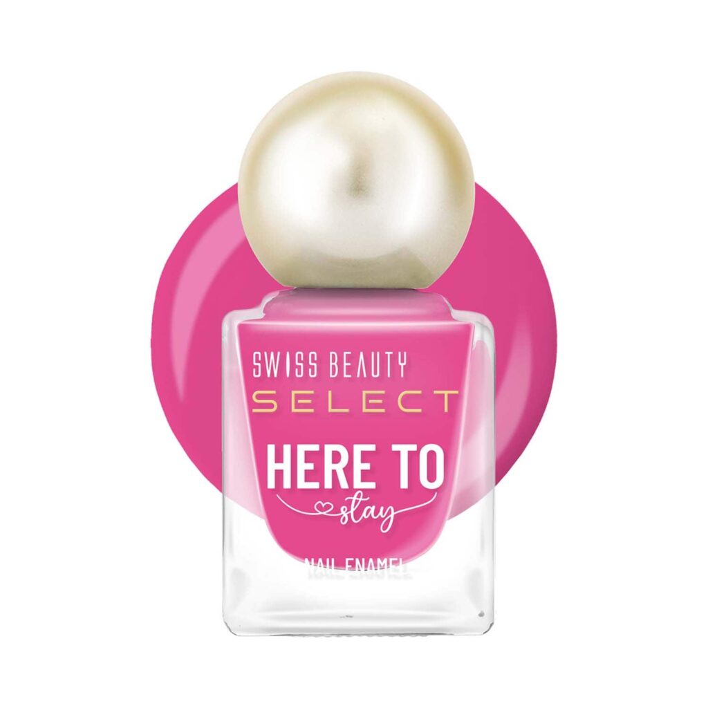 Swiss Beauty Select Here To Stay Nail Enamel - Wild Pink (12 ml) - Swiss Beauty