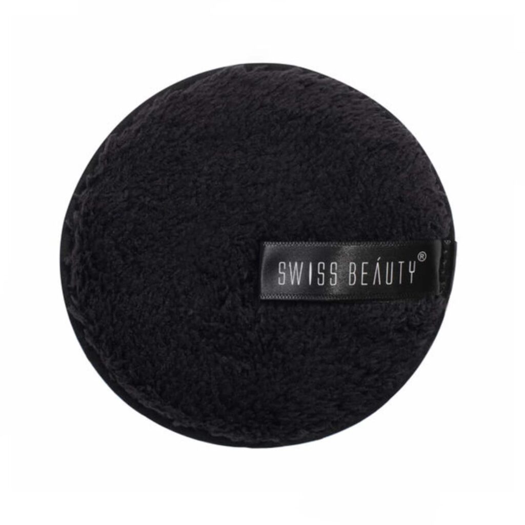 Swiss Beauty Soft & Gentle Cleansing Reusable Makeup Remover Pad - Black - Swiss Beauty