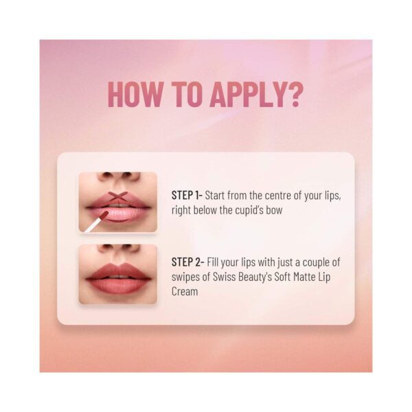 Swiss Beauty Soft Matte Lip Cream Weightless Lipstick - Lotus Pink (6 ml) - Swiss Beauty