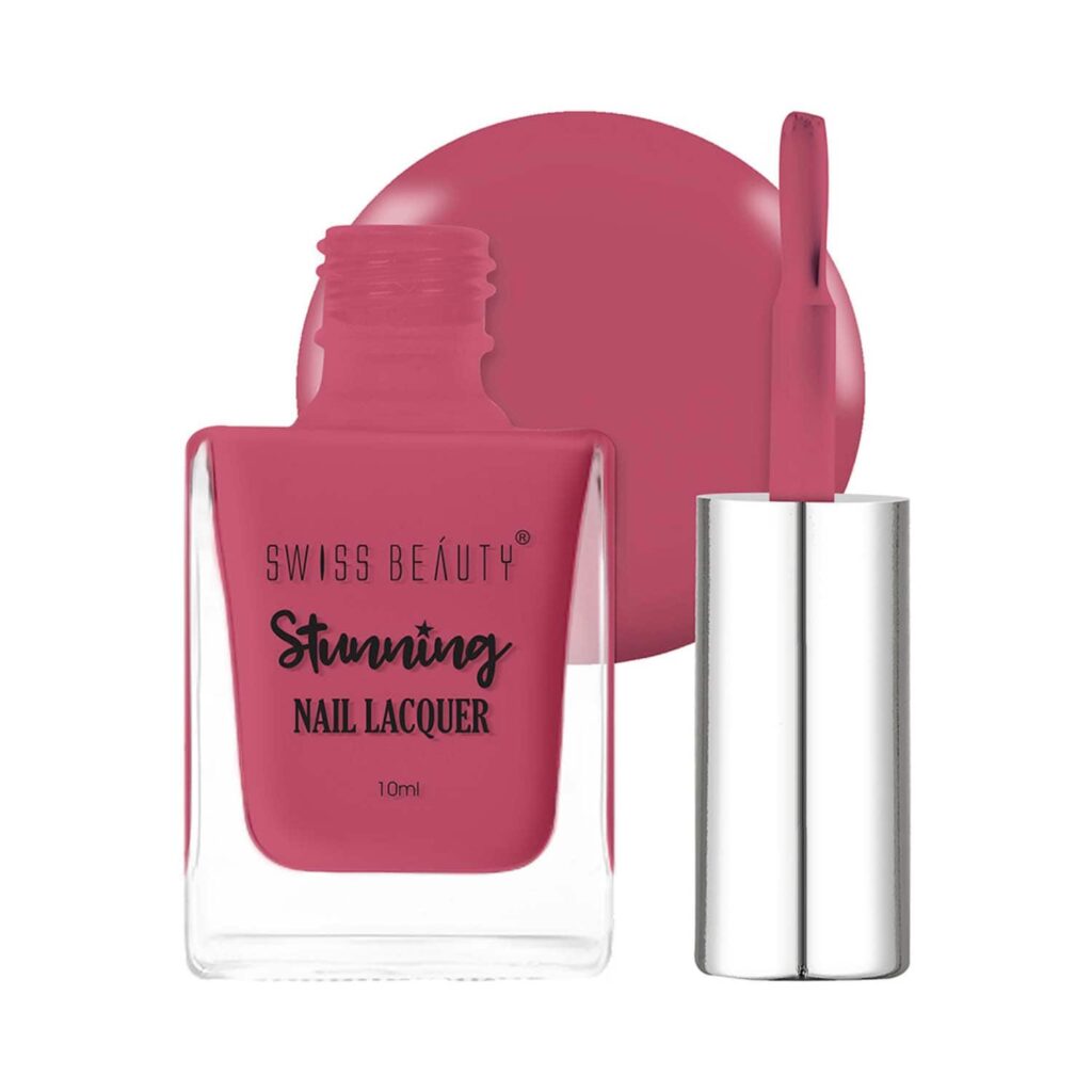 Swiss Beauty Stunning Nail Lacquer - Dark Mauve (10 ml) - Swiss Beauty