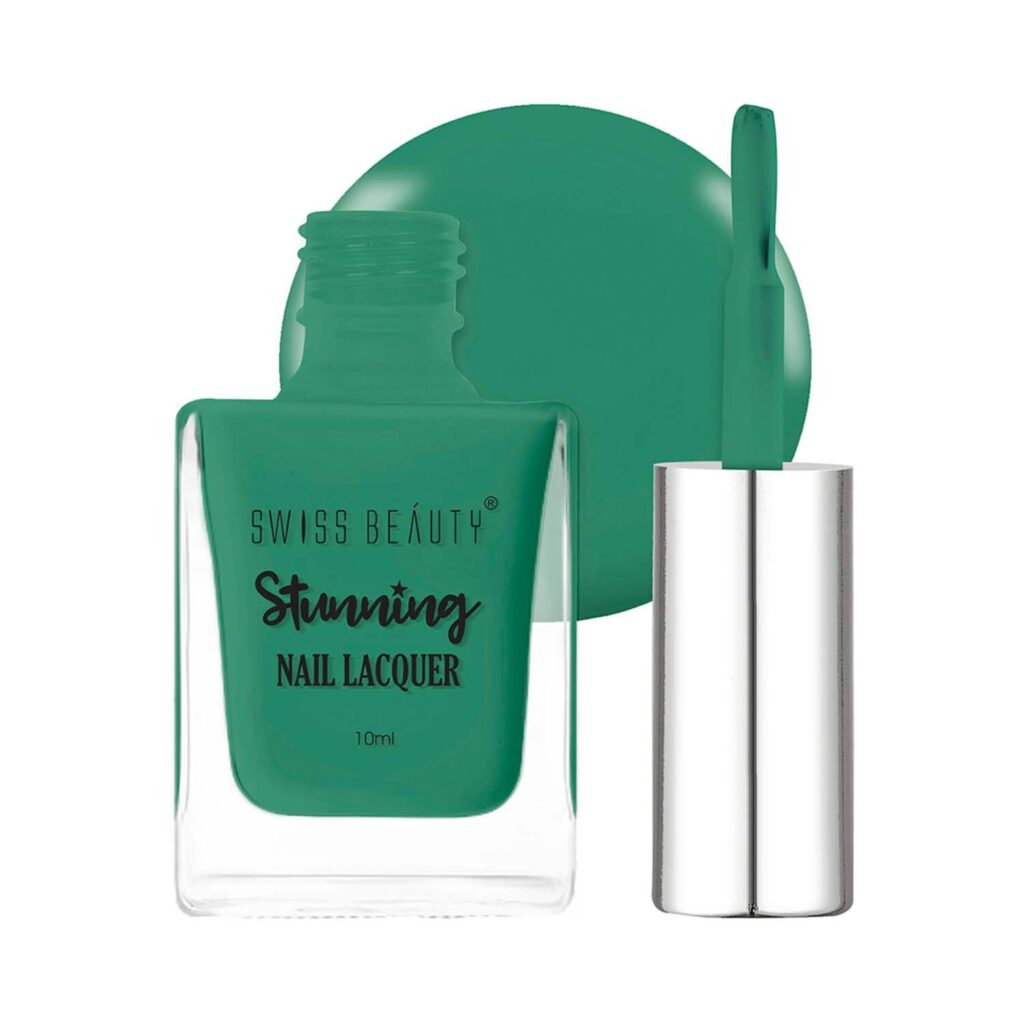 Swiss Beauty Stunning Nail Lacquer - Hunter Green (10 ml) - Swiss Beauty