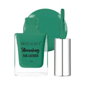 Swiss Beauty Stunning Nail Lacquer - Hunter Green (10 ml) - Swiss Beauty