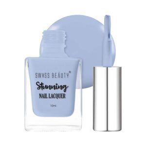 Swiss Beauty Stunning Nail Lacquer - Powder Sky (10 ml) - Swiss Beauty