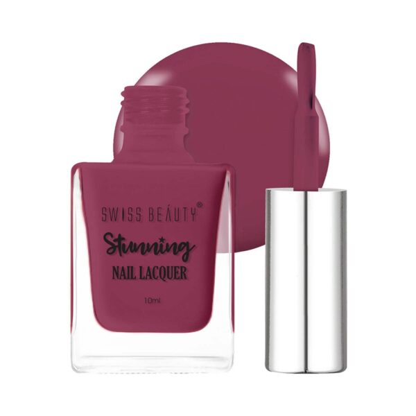 Swiss Beauty Stunning Nail Lacquer - Winery (10 ml) - Swiss Beauty