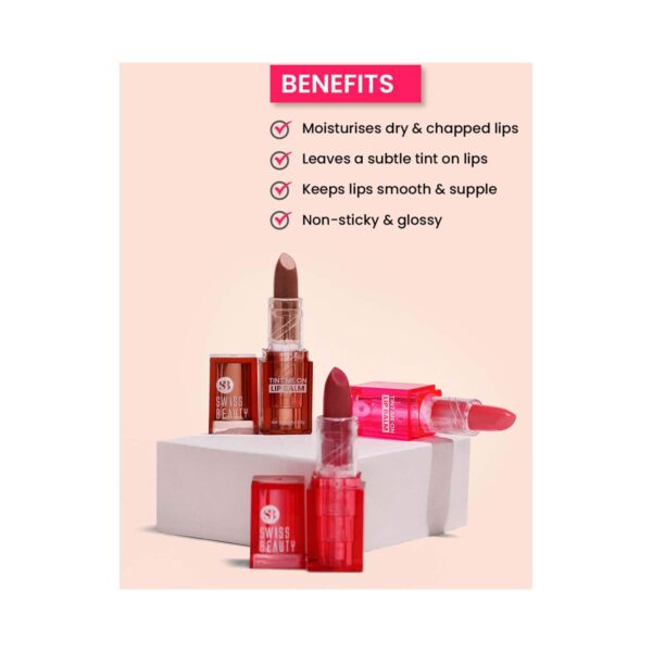 Swiss Beauty Tint Me On Lip Balm - Cupcake Pink (3.5 g) - Swiss Beauty