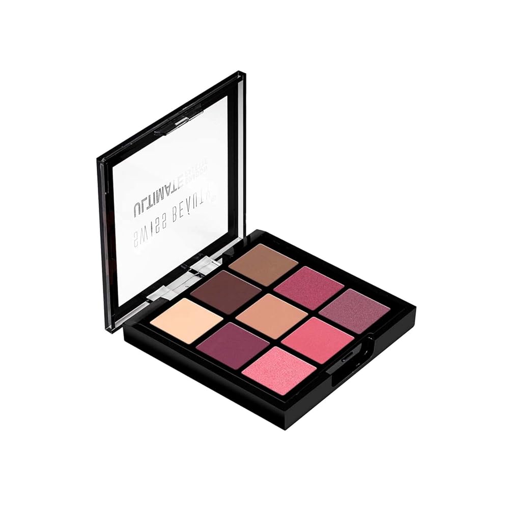 Swiss Beauty Ultimate 9 Color Eyeshadow Palette, Eye MakeUp, Multicolor-01, 6g