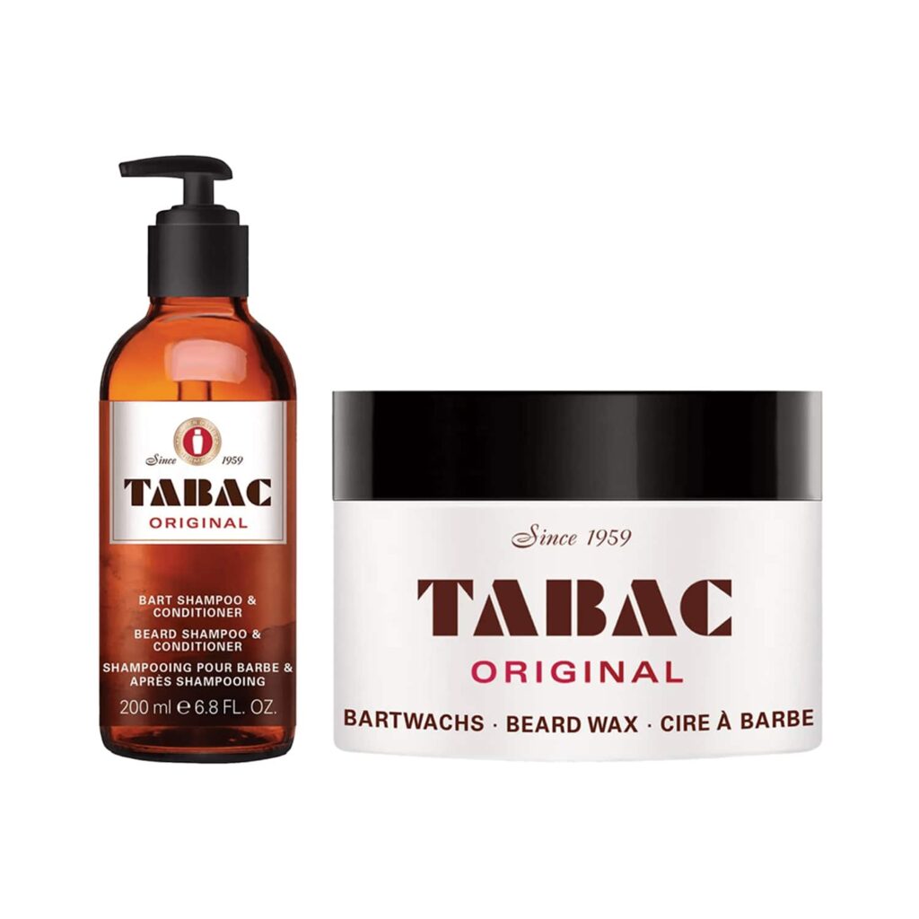 Tabac Beard Shampoo & Conditioner (200 ml) & Beard Wax (40 g) Combo - Tabac