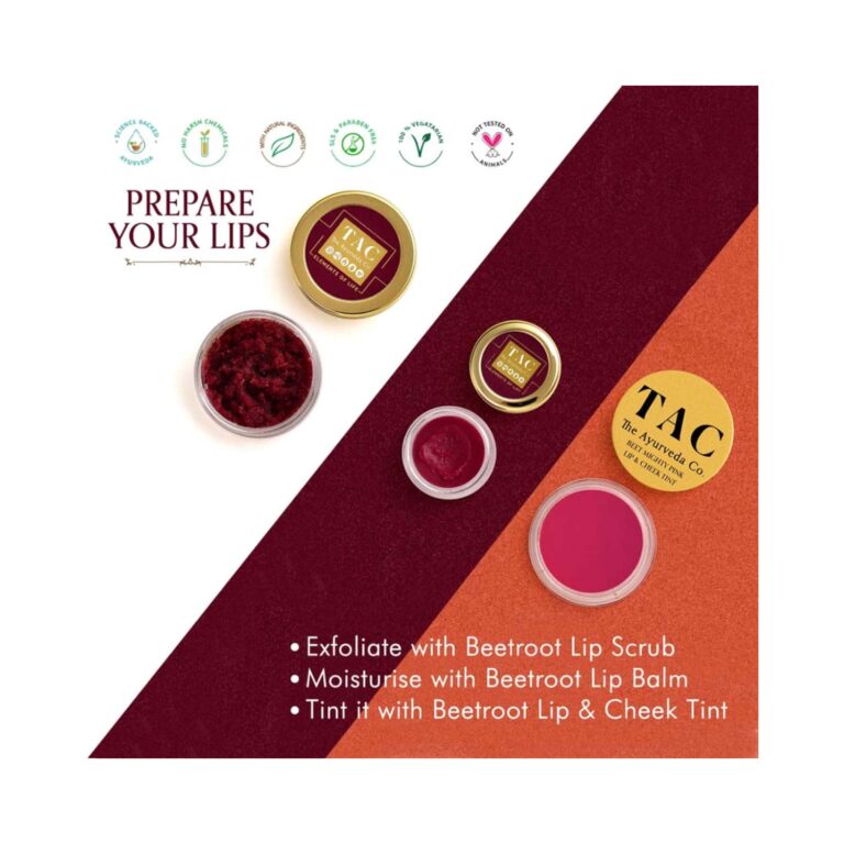 TAC - The Ayurveda Co. Lip & Cheek Tint - Beet Mighty Pink (10g) - TAC - The Ayurveda Co.