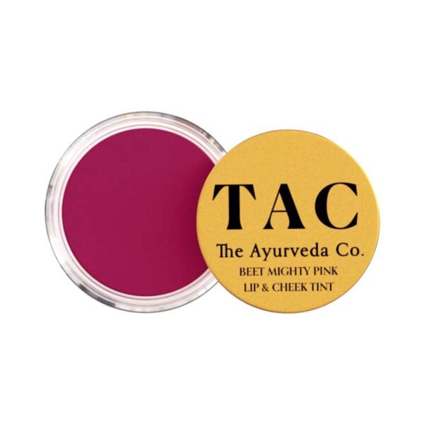 TAC - The Ayurveda Co. Lip & Cheek Tint - Beet Mighty Pink (10g) - TAC - The Ayurveda Co.
