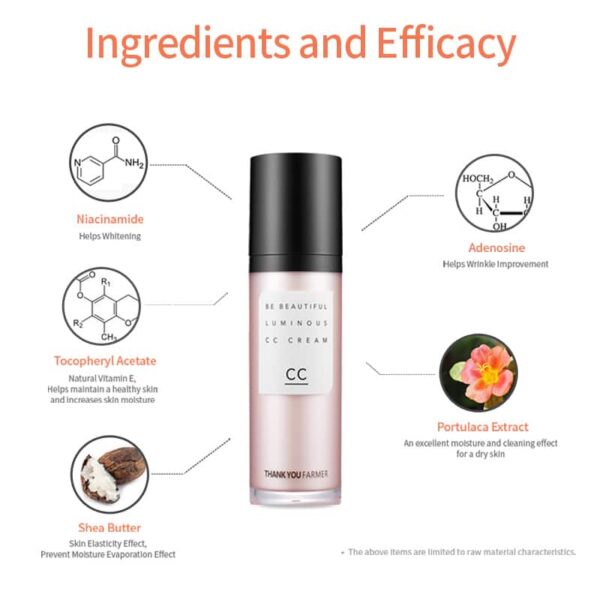 Thank You Farmer Be Beautiful Luminous CC Cream SPF 30 PA++ - Beige (40ml) - Thank You Farmer