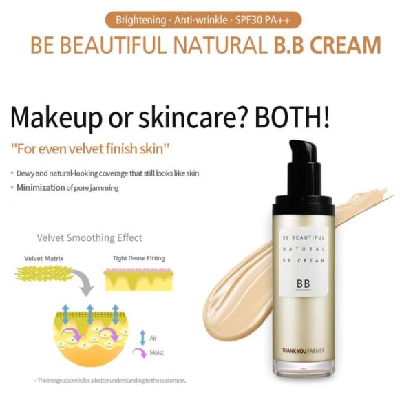 Thank You Farmer Be Beautiful Natural BB Cream SPF 30 PA++ - Beige (40ml) - Thank You Farmer