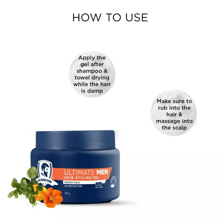 The Beard Story Hair Styling Gel for Medium Hold (100gm) - The Beard Story