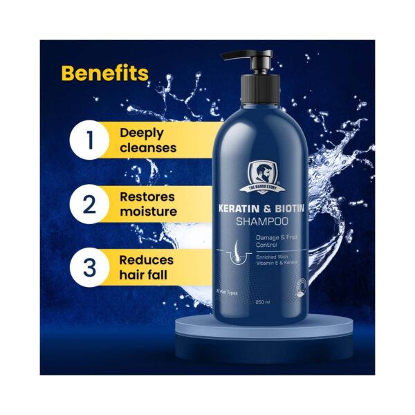 The Beard Story Keratin & Biotin Shampoo (250ml) - The Beard Story