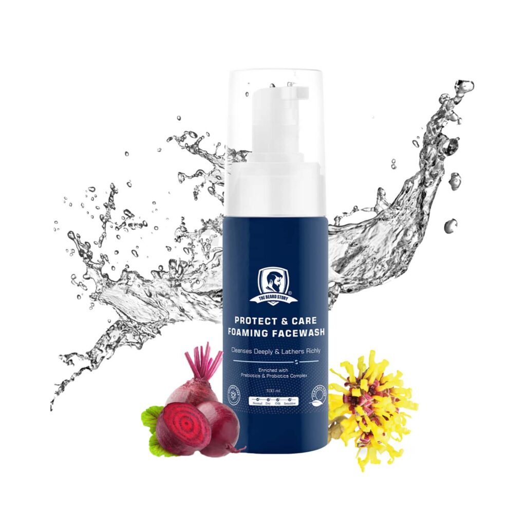 The Beard Story Protect and Care Foaming Face Wash (100ml) - The Beard Story