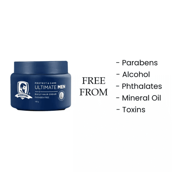 The Beard Story Protect & Care Ultimate Men Daily Hair Cream (100gm) - The Beard Story