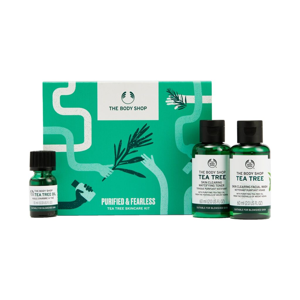 The Body Shop Face Wash Tea Tree, Toner & Oil Gift Set (3 pcs) - The Body Shop