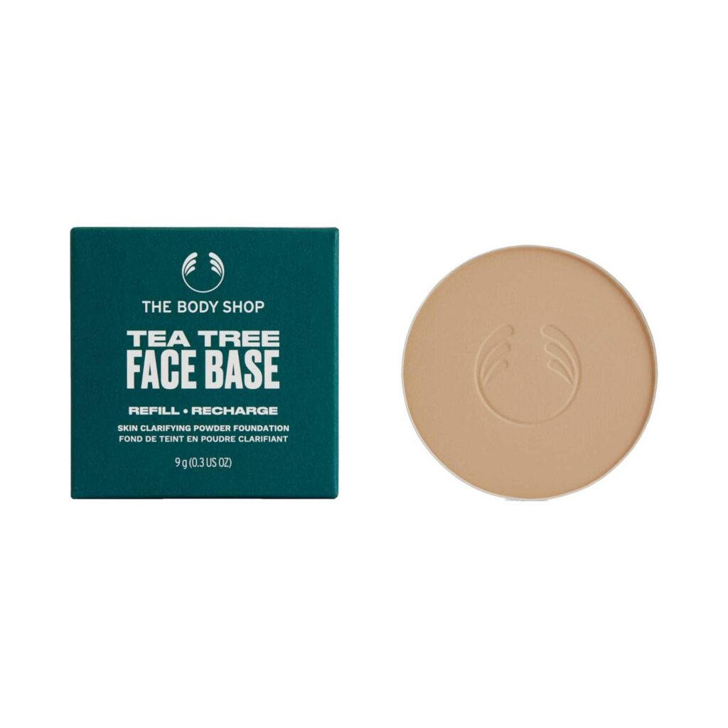 The Body Shop Tea Tree Face Base Compact - Tan 1W (9 g) - The Body Shop