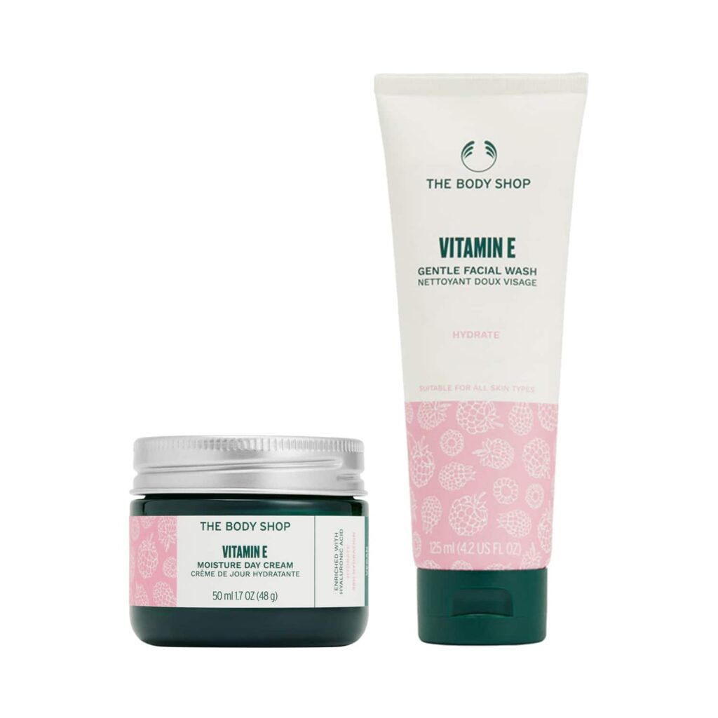 The Body Shop Vitamin E Moisture Cream & Face Wash Combo - The Body Shop