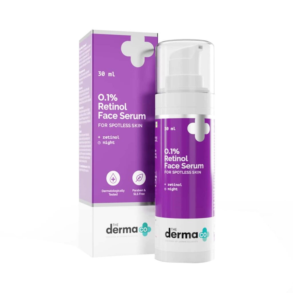 The Derma Co 0.1% Retinol Face Serum (30ml) - The Derma Co