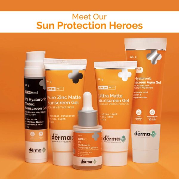 The Derma Co 1% Hyaluronic Sunscreen Aqua Gel (125 g) - The Derma Co