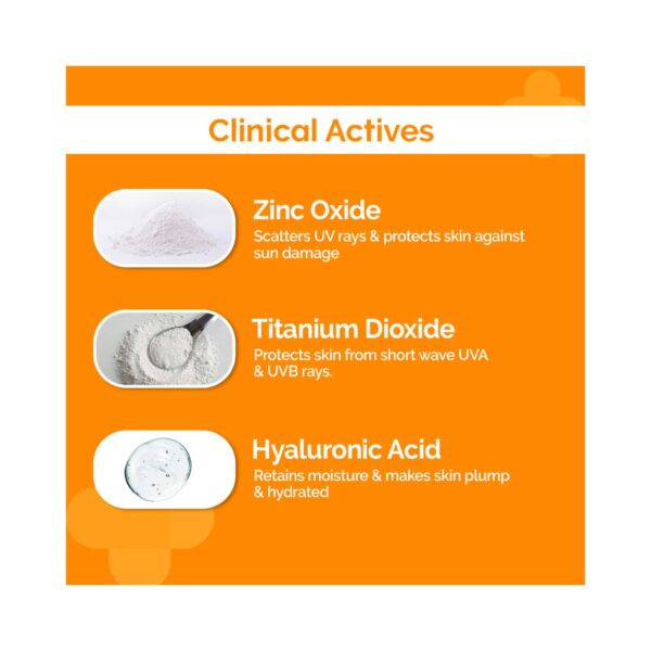 The Derma Co 1% Hyaluronic Tinted Sunscreen Gel With SPF 60 PA++ (30g) - The Derma Co