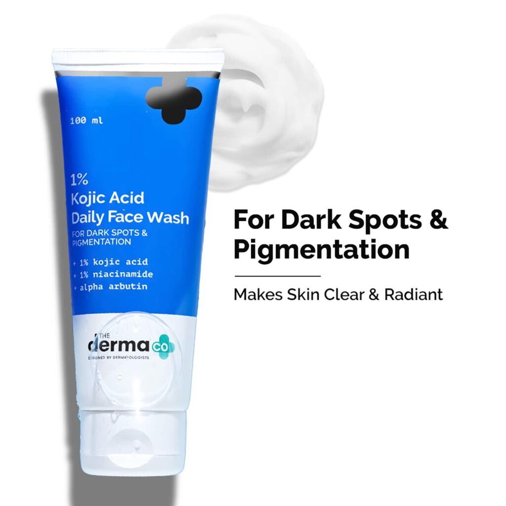 The Derma Co. 1% Kojic Acid Face Wash With Niacinamide & Alpha Arbutin (100ml) - The Derma Co