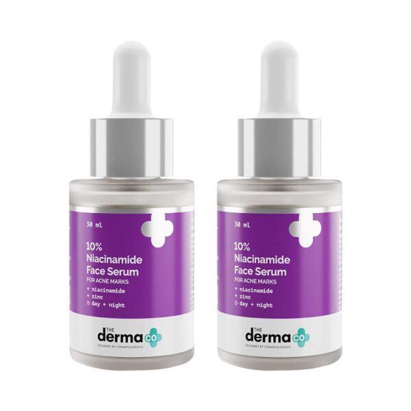 The Derma Co 10% Niacinamide Face Serum Combo Pack of 2 (30ml) - The Derma Co