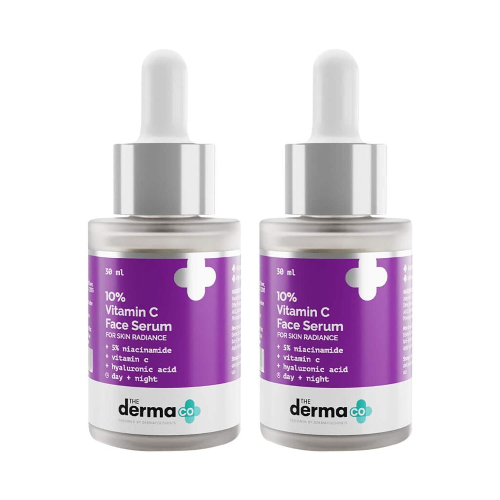 The Derma Co 10% Vitamin C Face Serum Combo Pack of 2 (30ml) - The Derma Co