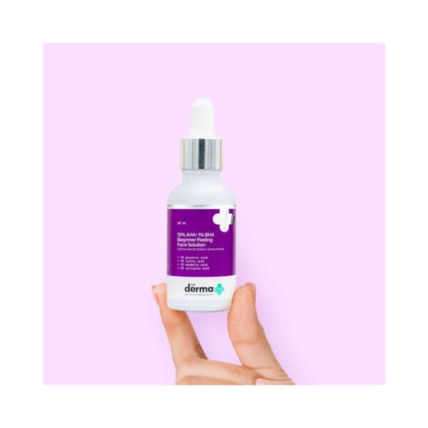 The Derma Co 15% Aha + 1% Bha Beginner Face Peeling Solution (30ml) - The Derma Co