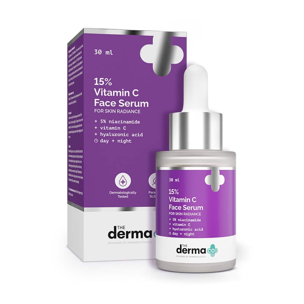 The Derma Co 15% Vitamin C Face Serum For Skin Radiance (30 ml) - The Derma Co