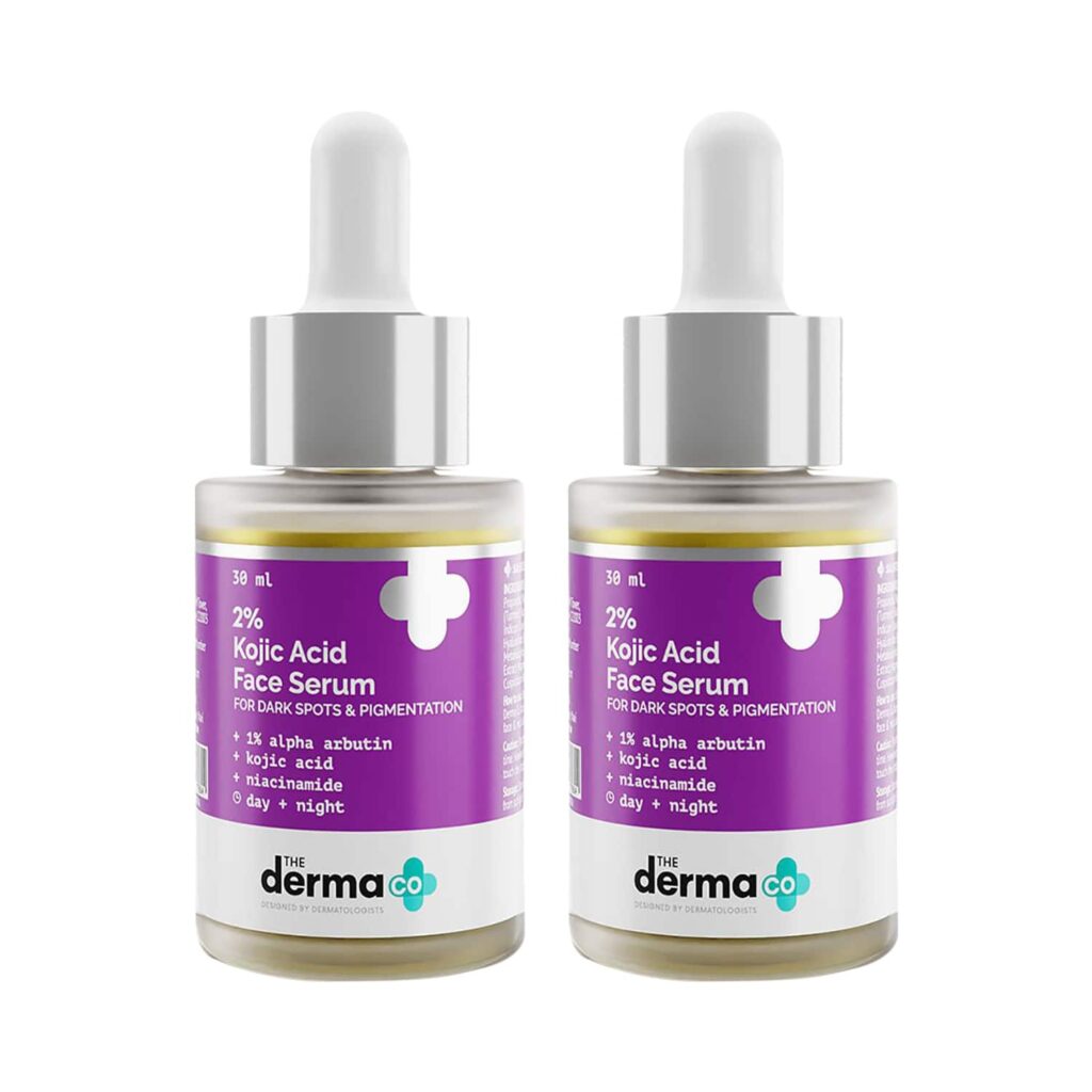 The Derma Co 2% Kojic Acid Face Serum Combo Pack of 2 (30ml) - The Derma Co
