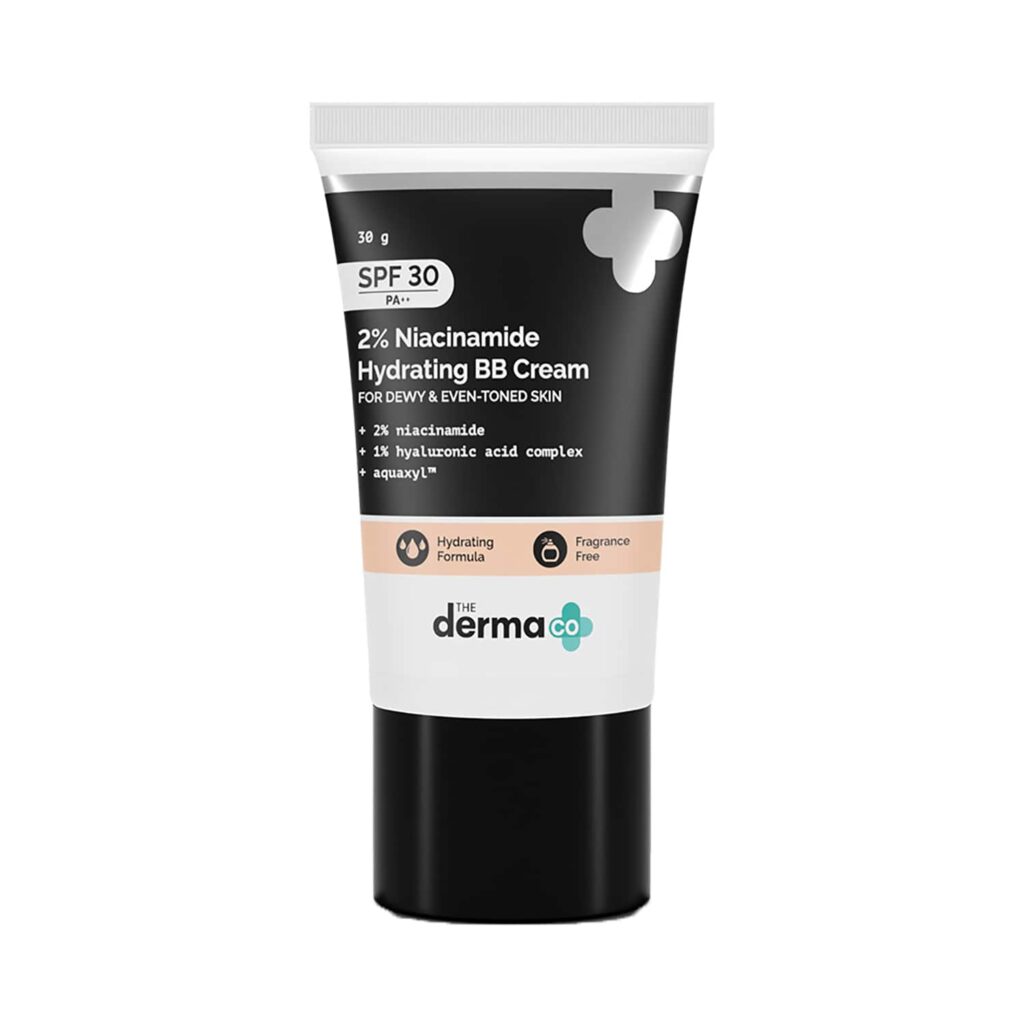 The Derma Co 2% Niacinamide Hydrating BB Cream SPF 30 PA++ - 01 Ivory (30g) - The Derma Co