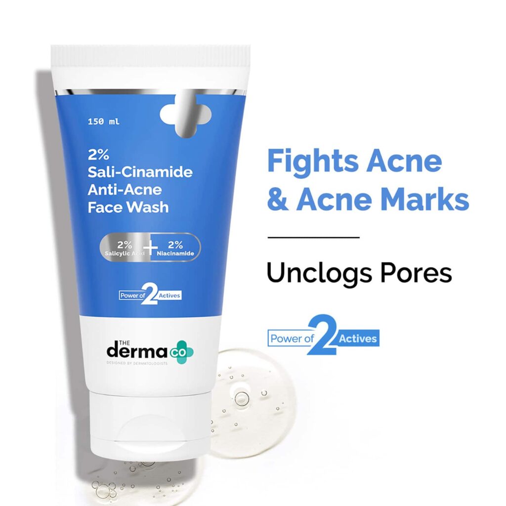 The Derma Co 2% Sali Cinamide Anti Acne Face Wash (150 ml) - The Derma Co