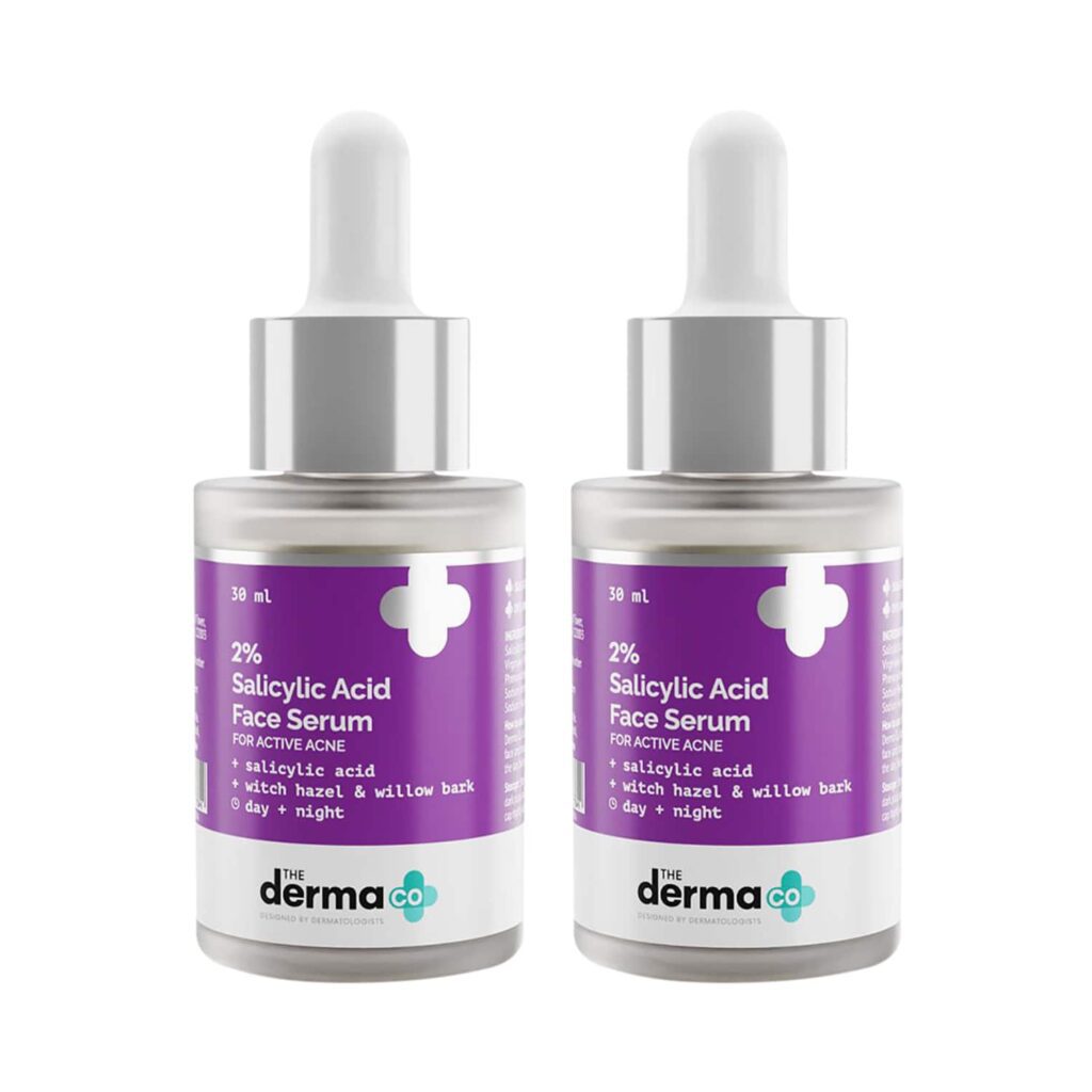The Derma Co 2% Salicylic Acid Face Serum Combo Pack of 2 (30ml) - The Derma Co