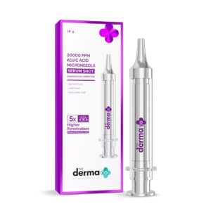 The Derma Co. 20000 PPM Kojic Acid Microneedle Face Serum Shot for Pigmentation Correction & Skin Renewal | 5x Higher Penetration | Enhances Collagen Production | Alpha Arbutin...