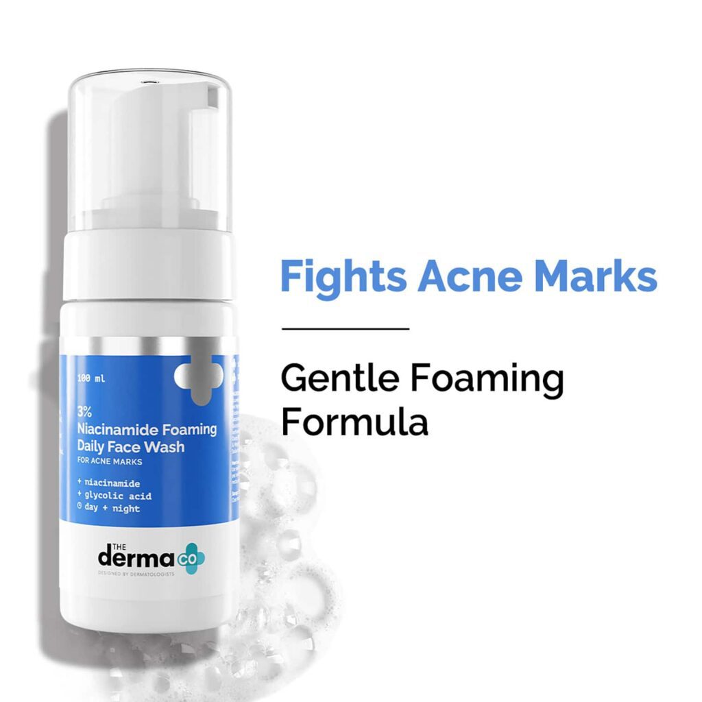 The Derma Co 3% Niacinamide Foaming Daily Face Wash (100ml) - The Derma Co