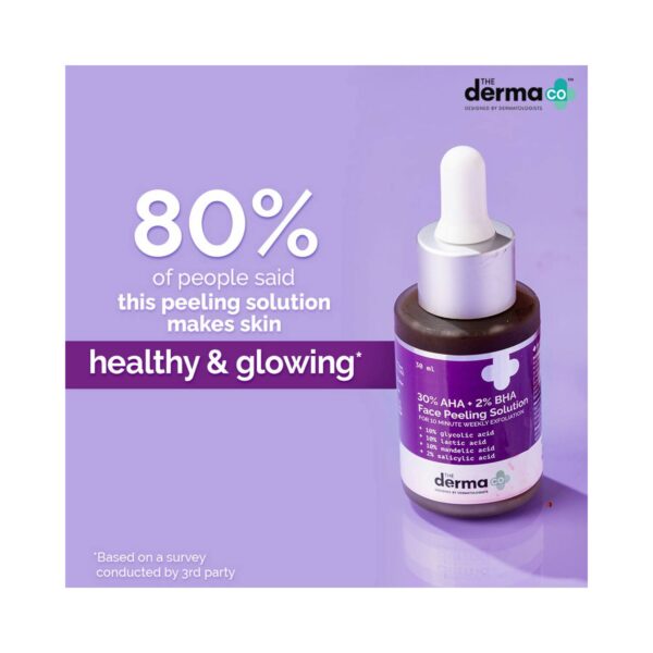The Derma Co 30% Aha + 2% Bha Face Peeling Solution (30ml) - The Derma Co