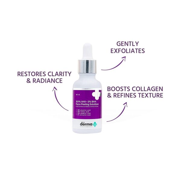 The Derma Co 30% Aha + 2% Bha Face Peeling Solution (30ml) - The Derma Co