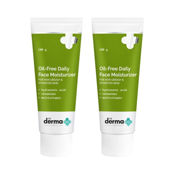 The Derma Co Oil-Free Daily Face Moisturizer Combo Pack of 2 (100g) - The Derma Co