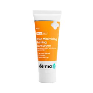 The Derma Co Pore Minimizing Priming Sunscreen With SPF 50 PA++ (50g) - The Derma Co