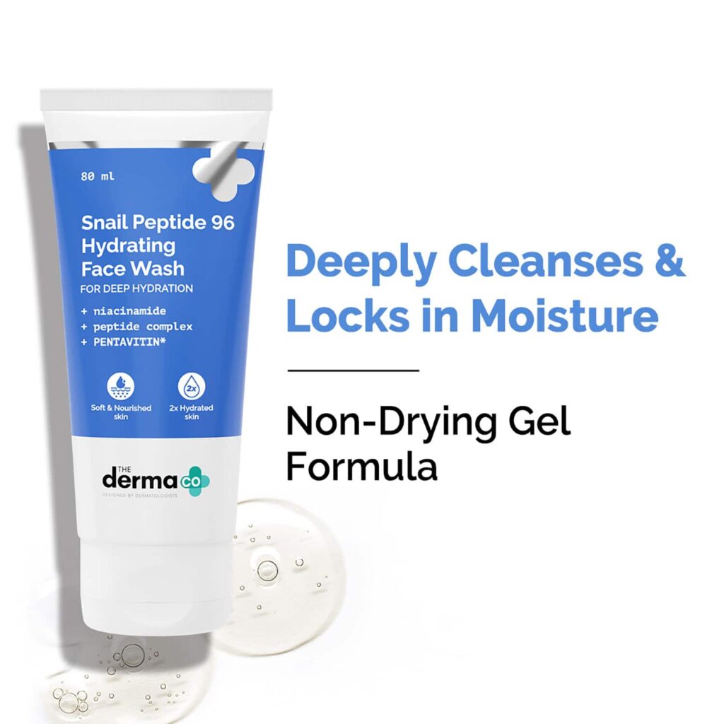 The Derma Co Snail Peptide 96 Hydrating Face Wash (80 ml) - The Derma Co